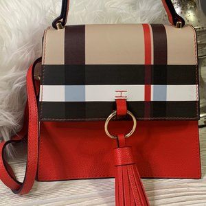 Tartan Plaid Check Faux Leather Purse